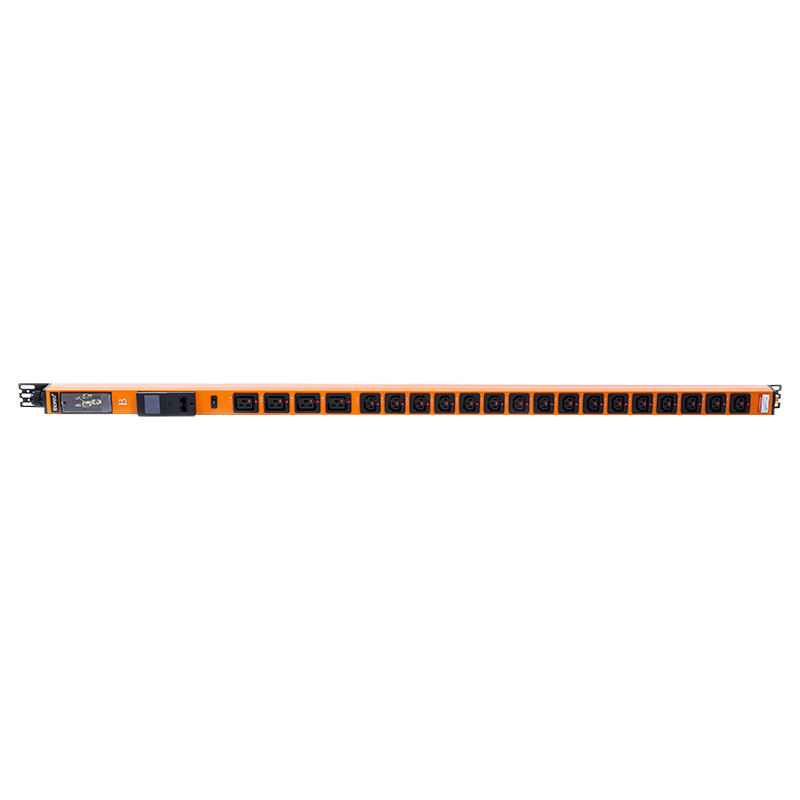 20 Outlets IEC C13 IEC C19 lockable Sockets 1U Hot swappable Indicator Vertical RS485 Metered Rack PDU 